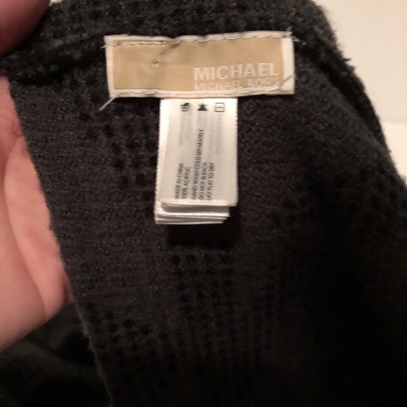 Dark gray and black Michael Kors infinity scarf - Picture 2 of 3